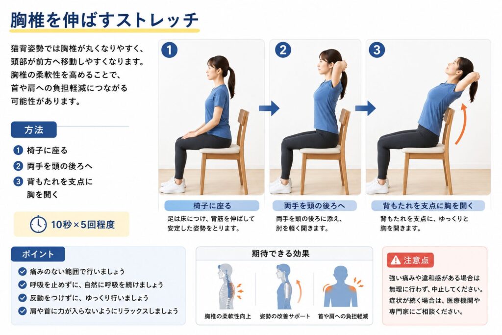 胸椎のストレッチ方法を紹介