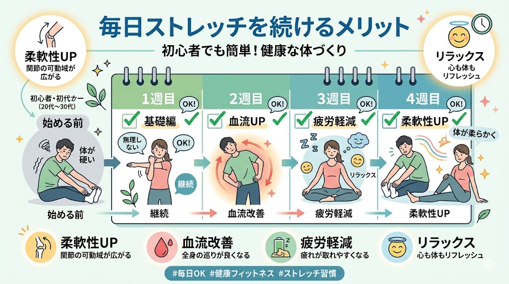 毎日ストレッチを続けるメリット
