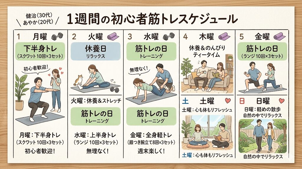 「週2〜3回でOK!筋トレは休みも重要」