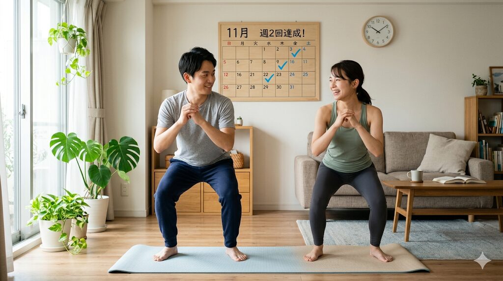 「週2回・1種目でOK！続ける筋トレ習慣」