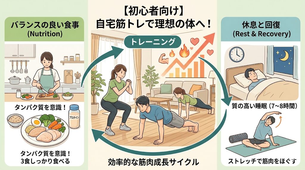 「筋トレ効果を最大化する3つのコツ」