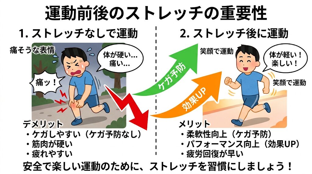 運動前後のストレッチの重要性