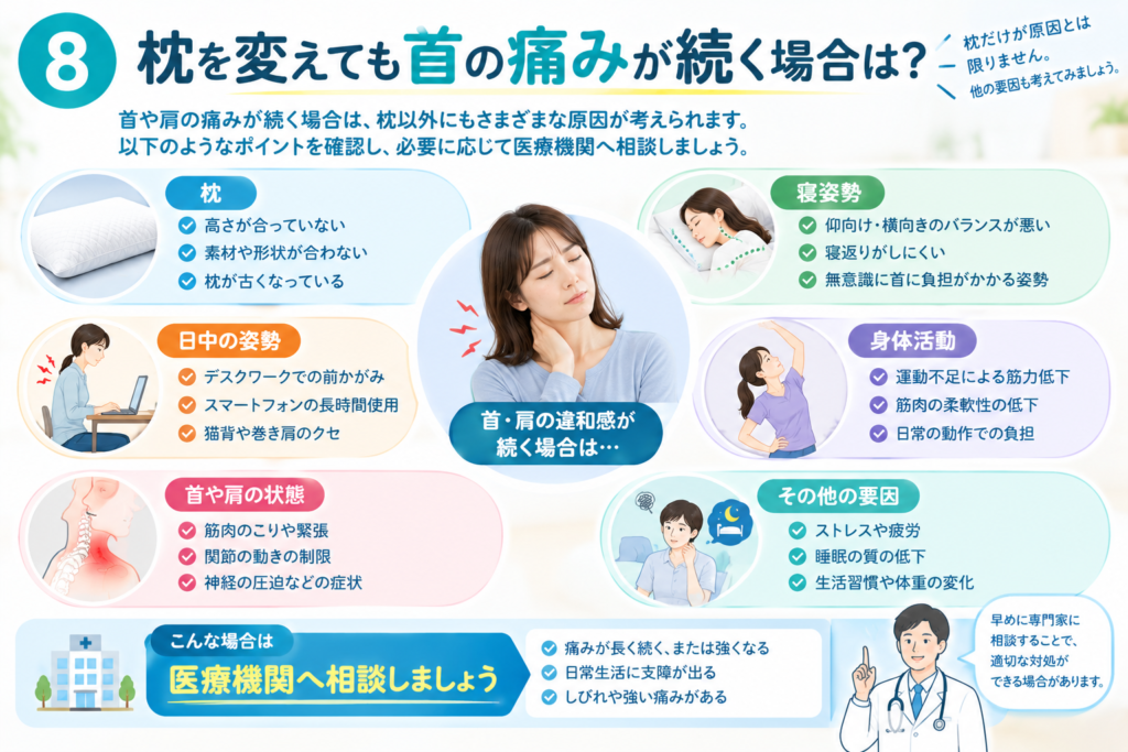 「枕だけが原因とは限らない場合」