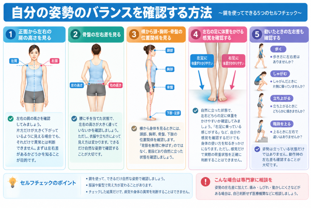 姿勢セルフチェック5項目