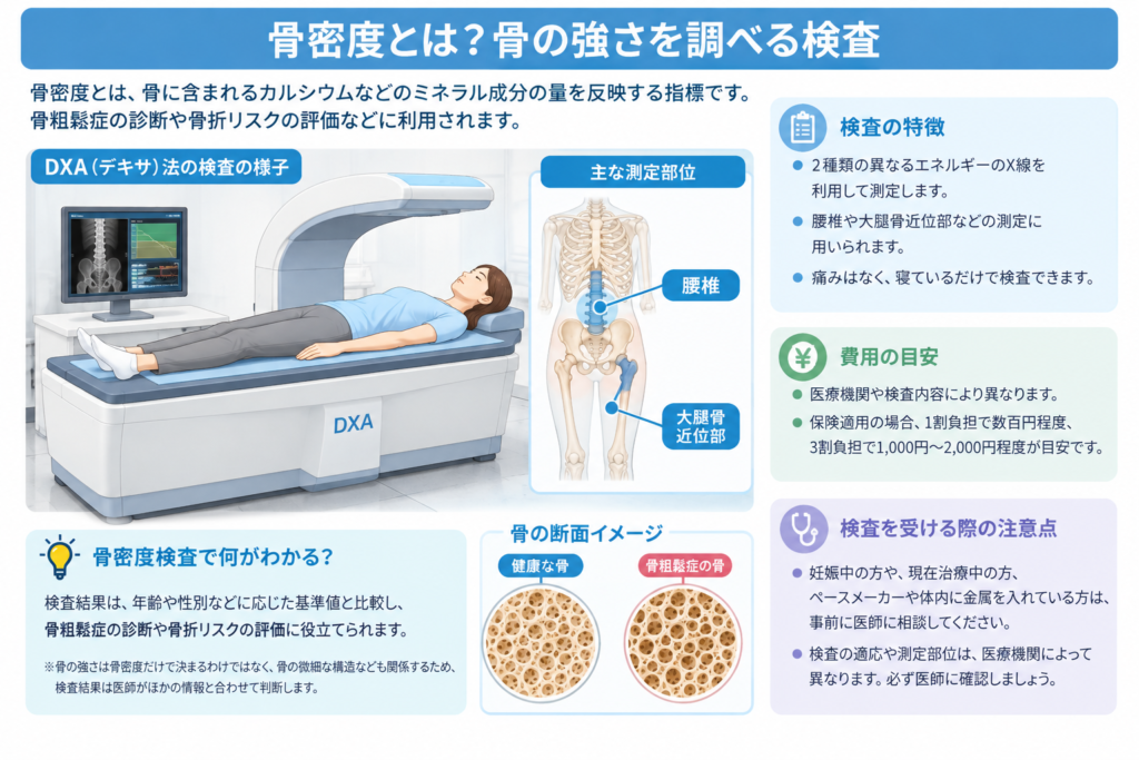 骨密度とは？骨の強さを調べる検査
