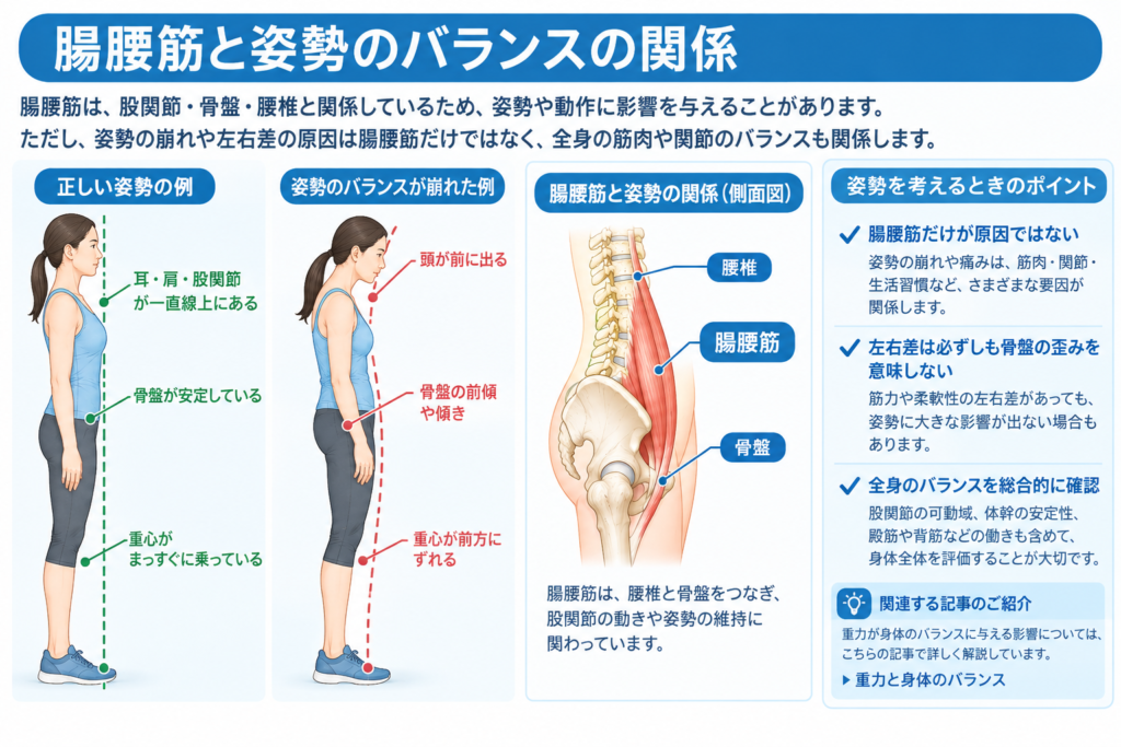 腸腰筋と姿勢のバランスの関係